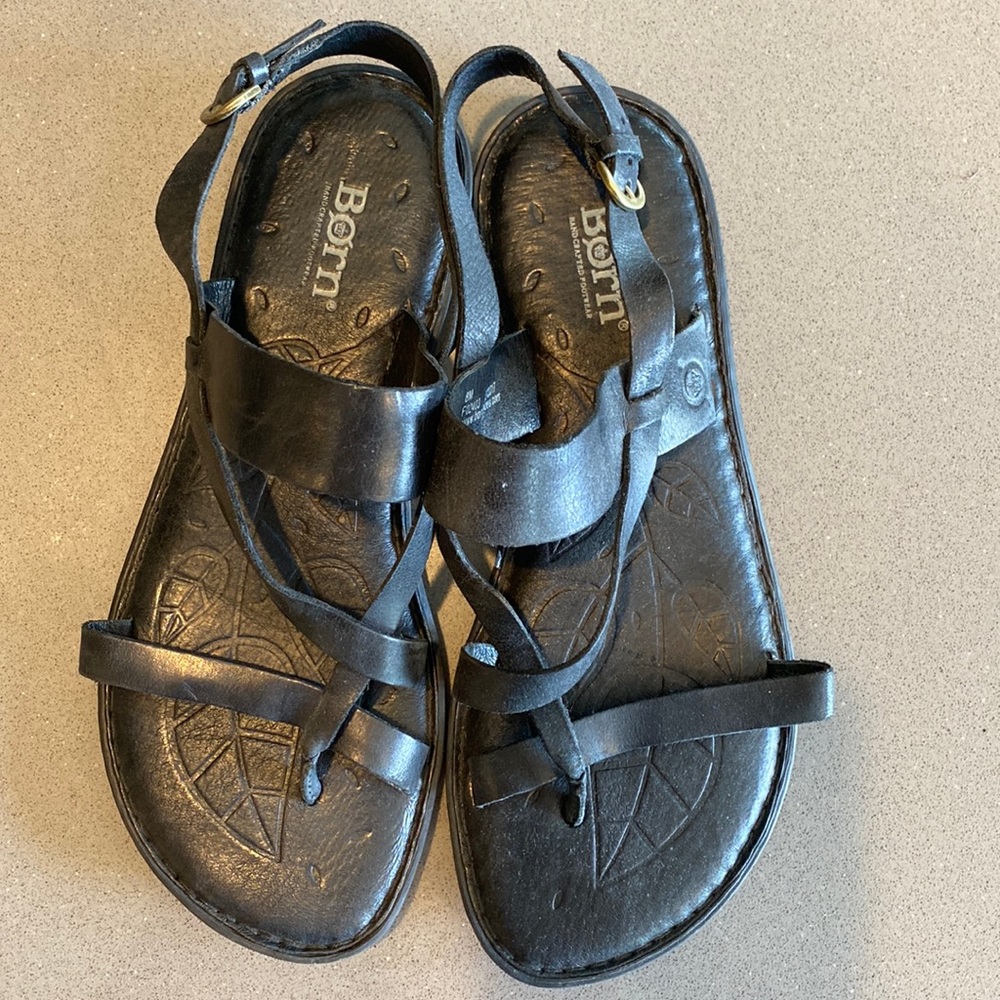 Born sandals. Worn once.